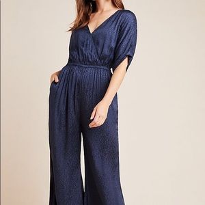 Anthropologie Maeve Jacqueline Jacquard Jumpsuit